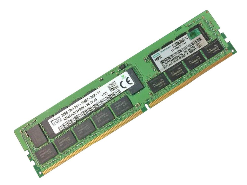 HPE 32GB (1x32GB) Dual Rank x4 DDR4-2666 CAS-19-19-19 Registered Smart Memory Kit – (815100-B21)