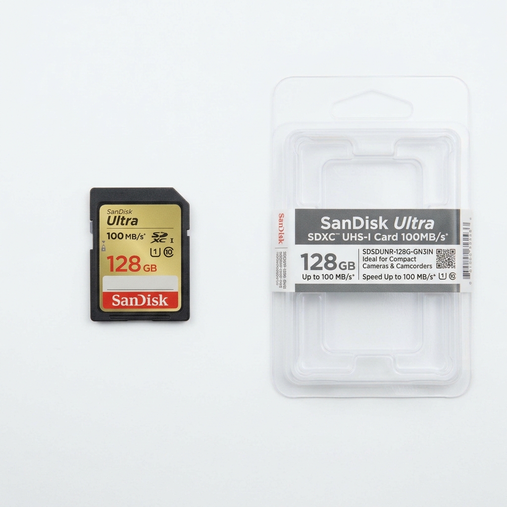 SanDisk Ultra SDXC UHS-I Card 100MBPS 128GB Class 10 - SDSDUNR-128G-GN3IN