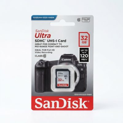 SanDisk Ultra SDHC UHS-I Card 120MBPS 32GB Class 10 - SDSDUN4-032G-GN6IN