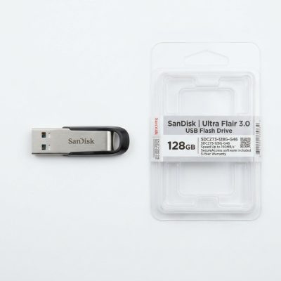SanDisk Ultra Flair 3.0 USB Flash Drive 128GB -SDCZ73-128G-G46